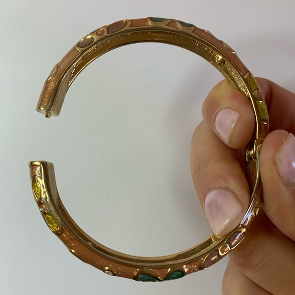 Enameled bangle bracelet - Picture 3 of 5